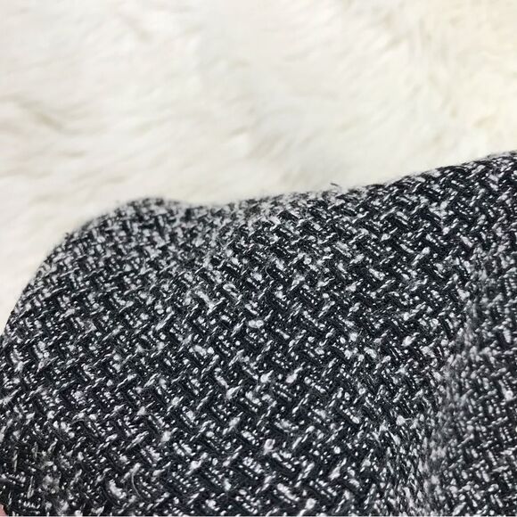 NIC+ZOE Button Front‎ Tweed Midi Skirt Gray A-Line Double Breasted Career Size 6 - Picture 7 of 9